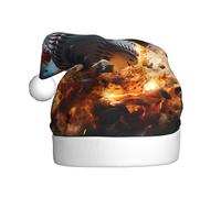 YYHWHJDE Sombrero de Navidad con patrón de béisbol caliente para adultos, suave y esponjoso, ideal para uso a largo plazo