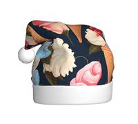 YYHWHJDE Sombrero de Navidad con patrón de helado de flores para adultos, suave y esponjoso, ideal para uso a largo plazo