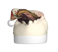 YYHWHJDE Sombrero de Navidad con patrón de hoja de arce para adultos, suave y esponjoso, ideal para uso a largo plazo