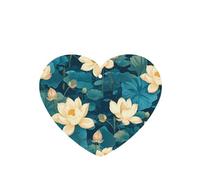 YYHWHJDE Spirit of the Lotus - Ambientadores de coche con forma de corazón con impresión de loto, paquete de seis tarjetas perfumadas para colgar en el armario, baño, decoración interior del coche
