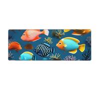 YYHWHJDE Submarine Reef Fish Pattern - Alfombrilla de mouse extra grande para computadora, oficina, teclado antideslizante para juegos, versión gruesa, 30,5 x 80 cm