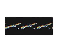 YYHWHJDE Swallows Flying In The Rainbow Pattern - Alfombrilla de mouse extra grande, para computadora, oficina, teclado antideslizante para juegos, versión gruesa, 12 x 31.5 pulgadas