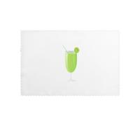 YYHWHJDE Sweet and Sour Kiwi Juice Pattern - Juego de 6 manteles individuales domésticos a prueba de aceite, aislantes del calor y duraderos, 12 x 18 pulgadas