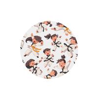YYHWHJDE Taekwondo - Ambientadores de coche de forma redonda con impresión de artes marciales, paquete de seis tarjetas: tarjetas perfumadas colgantes para armario, baño, decoración interior de coche