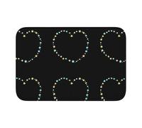 YYHWHJDE Tapete antideslizante y grueso con diseño de estrellas dicen que te quiero, adecuado para baños, dormitorios, tapetes lavables de 40,6 x 60,9 cm