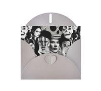 YYHWHJDE Tarjeta de felicitación gris con patrón humano oscuro, perfecta para el día de San Valentín, aniversario de boda e invitaciones de fiesta