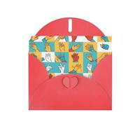 YYHWHJDE - Tarjeta de felicitación roja con imagen del alfabeto en lenguaje de señas, perfecta para el día de San Valentín, aniversario de boda e invitaciones de fiesta