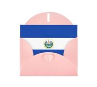 YYHWHJDE Tarjeta de felicitación rosa con patrón de El Salvador perfecta para el día de San Valentín, aniversario de boda e invitaciones de fiesta