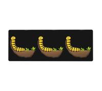 YYHWHJDE The Adventurous Caterpillar - Alfombrilla de mouse extra grande con patrón de oruga para computadora, oficina, teclado antideslizante para juegos, versión gruesa, 12 x 31.5 pulgadas