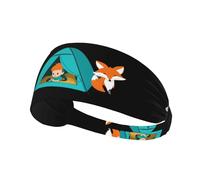 YYHWHJDE The boy and The Fox in The Tent - Diadema deportiva para mujer, a prueba de sudor, banda elástica de verano