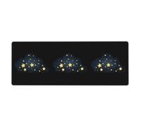 YYHWHJDE The Brightest Star in The Night Sky Picture - Alfombrilla de mouse extra grande para computadora, oficina, teclado antideslizante para juegos, versión gruesa, 30,5 x 80 cm