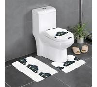 YYHWHJDE The Brightest Star in The Night Sky Picture - Juego de alfombrillas de baño de tres piezas, antideslizantes, de secado rápido