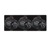 YYHWHJDE The Camera That Records The World Picture - Alfombrilla de mouse extra grande para computadora y oficina, teclado antideslizante para juegos, versión gruesa, 12 x 31.5 pulgadas