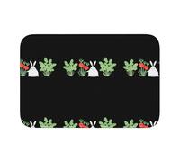 YYHWHJDE The Carrot Garden of The Little Fat Rabbit Picture - Tapete de terciopelo con borde de bloqueo de cristal, alfombra para dormitorio, salón, decoración del hogar