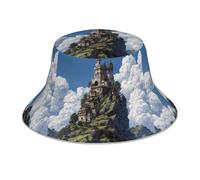 YYHWHJDE The Castle on top of The Hill - Gorro reflectante para hombre y mujer, informal, para exteriores, color negro