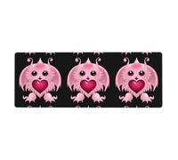 YYHWHJDE The Cute Little Devil with Big Eyes Picture - Alfombrilla de mouse extra grande para computadora, oficina, teclado antideslizante para juegos, versión gruesa, 12 x 31.5 pulgadas