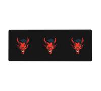 YYHWHJDE The Devil's Face Picture - Alfombrilla de mouse extra grande para computadora, oficina, teclado antideslizante para juegos, versión gruesa, 30,5 x 80 cm