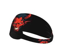 YYHWHJDE The Devil's Face Picture - Diadema deportiva para mujer, a prueba de sudor, banda elástica de verano