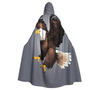 YYHWHJDE The Eagle Is Soaring Picture - Chaqueta larga con capucha de Halloween para adultos, adecuada para hombres y mujeres