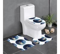 YYHWHJDE The Earth of Hope - Juego de alfombrillas de baño de tres piezas, antideslizantes, de secado rápido
