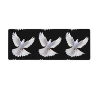 YYHWHJDE The Flawless White Pigeon Picture - Alfombrilla de mouse extra grande para computadora, oficina, teclado antideslizante para juegos, versión gruesa, 30,5 x 80 cm