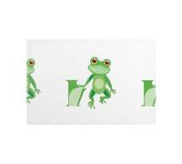 YYHWHJDE The Frog Prince who Said he Loved You - Juego de 6 manteles individuales a prueba de aceite, aislantes del calor y duraderos, 12 x 18 pulgadas