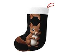Yyhwhjde The Gentle Little Squirrel Picture - Calcetines decorativos de Navidad para rellenar pequeños regalos como dulces y juguetes pequeños