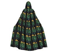 YYHWHJDE The Gentle watering of rain imprime Halloween - Capa con capucha para adultos para fiestas y disfraces