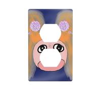 YYHWHJDE The Head of The Bull Devil Picture - Panel de pared de doble enchufe eléctrico es resistente a los golpes y duradero de 4.5 x 2.75 pulgadas