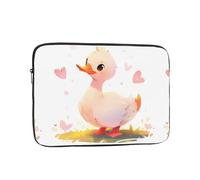 YYHWHJDE The Kind Little White Duck Prints - Funda protectora para portátil de 10 pulgadas, a prueba de golpes, para hombres y mujeres, viajes de negocios y uso diario en la oficina