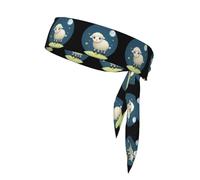 YYHWHJDE The Lamb and the Moon Prints - Pañuelo deportivo de doble cara de secado rápido, absorbe la humedad para mujeres, niñas y hombres