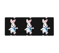 YYHWHJDE The Little White Rabbit - Alfombrilla de mouse extra grande con patrón de salto, para computadora, oficina, teclado antideslizante para juegos, versión gruesa, 30.5 x 80.0 cm