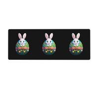 YYHWHJDE The Little White Rabbit On The Easter Egg - Alfombrilla de mouse extra grande para computadora, oficina, teclado antideslizante para juegos, versión gruesa, 30,5 x 80 cm