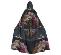 YYHWHJDE The Magnificent Tree Picture - Chaqueta larga con capucha de Halloween para adultos, adecuada para hombres y mujeres