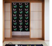 YYHWHJDE The Oposite - Cortina con patrón de mariposa, 2 piezas empalmadas de 34 x 56 pulgadas, buena cortina, suave y no se arruga fácilmente, cortinas de tela, separadores de habitaciones