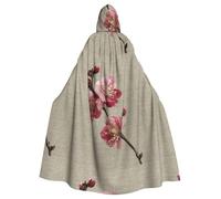 YYHWHJDE The Proud Plum Blossom Prints - Capa con capucha de Halloween para adultos, ropa para hombres y mujeres, juego de rol