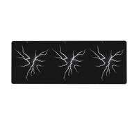 YYHWHJDE The Rhythm of Heavy Rain Picture - Alfombrilla de mouse extra grande para computadora, oficina, teclado antideslizante para juegos, versión gruesa, 30,5 x 80 cm