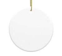 YYHWHJDE The Shining Starry Sky Picture Christmas Ceramic Decoration Circular Interior Decoration Gift -7.4 cm