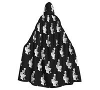 YYHWHJDE The Thinker on the Toilet - Capa con capucha para adultos con patrón de Halloween para varios entornos de fiesta y carnaval