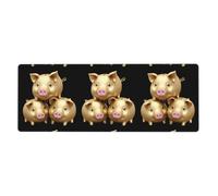 YYHWHJDE The Three Little Pig - Alfombrilla de mouse extra grande con patrón de cerditos para computadora, oficina, teclado antideslizante para juegos, versión gruesa, 30,5 x 80 cm