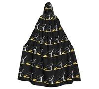 YYHWHJDE The wind blows the windmill Prints Halloween - Capa con capucha para adultos para fiestas y disfraces
