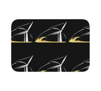 YYHWHJDE The Wind Blows The Windmill - Tapete de terciopelo con borde de bloqueo de cristal, alfombra para dormitorio, salón, decoración del hogar