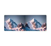 YYHWHJDE Top of The Snowy Mountain Picture - Alfombrilla de mouse extra grande para computadora, oficina, teclado antideslizante para juegos, versión gruesa, 30,5 x 80 cm