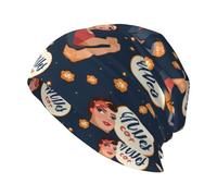 YYHWHJDE We can do it Picture - Gorro de punto para adultos, gorro de frijol casual, sombrero elástico sin ala, unisex, negro