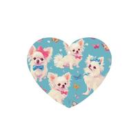 YYHWHJDE White Papillon - Ambientadores de coche con forma de corazón, paquete de seis tarjetas perfumadas colgantes para armario, baño, decoración interior de coche