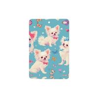 YYHWHJDE White Papillon - Ambientadores rectangulares para coche, paquete de 6 tarjetas perfumadas colgantes para armario, baño, decoración interior de coche