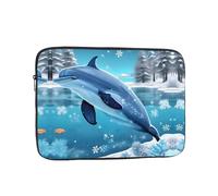 YYHWHJDE Winter The Dolphin Prints - Funda protectora portátil a prueba de golpes para laptop de 17 pulgadas, para hombres y mujeres, viajes de negocios y uso diario en la oficina