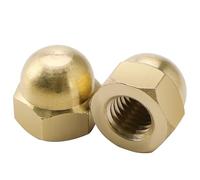 YYIGVMO 2 Piezas M12 Tuercas de Bellota de Latón, Bellota Hexagonal Tapa Tuercas, para Fijar Neumáticos y Ejes