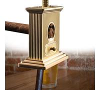 YYJYZH Cortador de cigarros de Mesa cuádruple, Acabado Cepillado, cortadores Rectos de Calibre Anillo 52 y 60, Cortador de cigarros de Guillotina de Mesa con cajón para Cortes