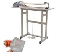 YYJYZH Sellador de Pedal, máquina de Sellado de Bolsas de plástico con Cierre de Sellado térmico, con Cortador, Sello de 0,6 mm de Ancho y Control de pie, máquina de Corte para Uso Industrial